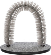 TRIXIE arche face avant gris montrant la forme et la stabilité, favorise le toilettage