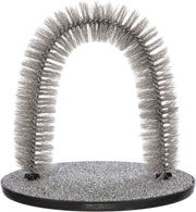 TRIXIE arche face avant gris montrant la forme et la stabilité, favorise le toilettage