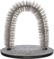 TRIXIE arche face avant gris montrant la forme et la stabilité, favorise le toilettage