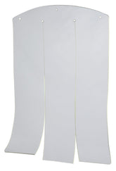 TRIXIE battant PVC vue de face montrant la transparence et protection contre les intempéries