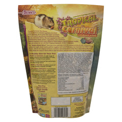 Tropical Carnival F.M. Brown's gros plan sur la texture multicolore et les ingrédients visibles