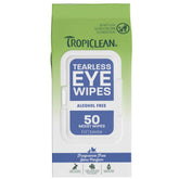 TropiClean emballage avant montrant 50 lingettes et praticité