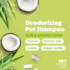 TropiClean étiquette détaillée lisible indiquant ingrédients et instructions