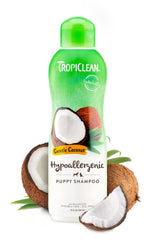 TropiClean flacon avant montrant l'étiquette et facilité d'utilisation