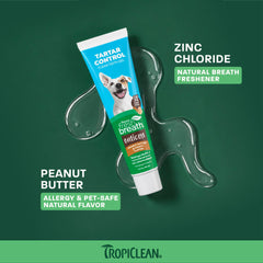 tropiclean gros plan ingrédients beurre de cacahuète miel bénéfice appétence