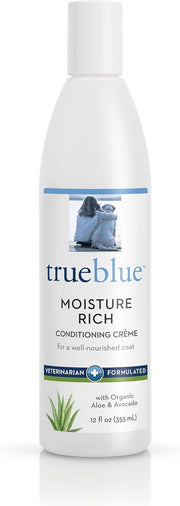 TrueBlue bouteille devant montrant l'étiquette et avantage hydratation