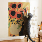 Truvito tapis face avant motif tournesol protège meubles décoratif
