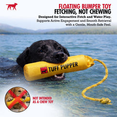Tuff Pupper bumper flottant sur l'eau pour récupérer facilement