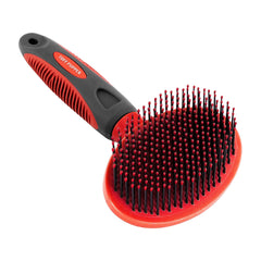 Tuff Pupper face avant de la brosse montrant ergonomie et design pratique