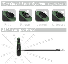 TUG clip et attache métalliques robustes sécurisant le collier pour promenades contrôlées