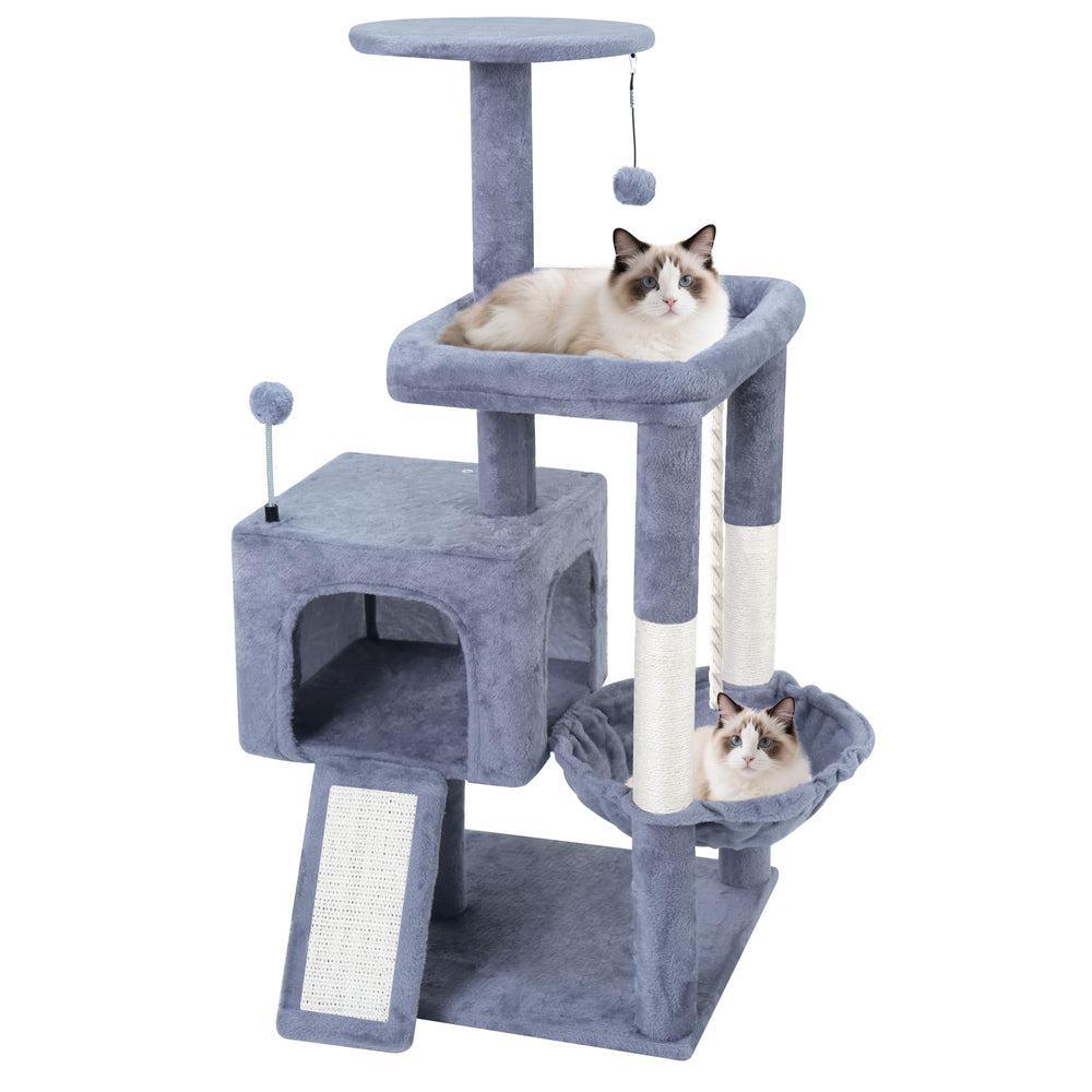 TWDEPART arbre à chat face complète montrant zones de jeu et repos