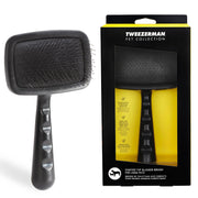 Tweezerman vue avant de la brosse montrant forme et efficacité