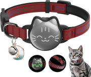 typecase collier chat vue frontale montrant la poche AirTag et confort