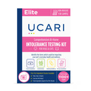 UCARI boîte du kit ouverte montrant contenu et instructions, facilite prélèvement rapide