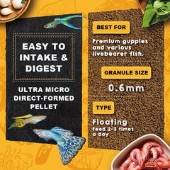 Ultra Fresh aliment distribué en aquarium, favorise croissance et appétence