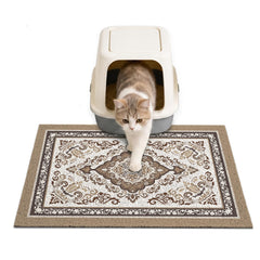 Unicorn Catcher vue face avant du tapis montrant sa surface attrape-litière