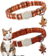 Unique style paws : vue avant du lot de deux colliers, style automne visible et attrayant