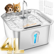 UPAWPIA fontaine avant vue du réservoir 4L pour hydratation prolongée