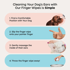 Uproot Clean application sur oreille de chien soulage et nettoie en déplacement