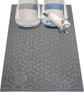 UPSKY tapis litière face avant gris protège le sol et retient la litière