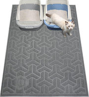 UPSKY tapis litière face avant gris protège le sol et retient la litière
