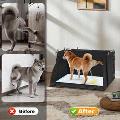 Uross comparaison échelle avec un chien pour illustrer la taille extra-large