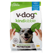V-dog emballage avant Kind Kibble 24 lb montrant marque et bénéfice nutritionnel