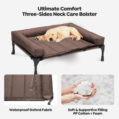 Veehoo coussin imperméable à rebord pour soutien du cou