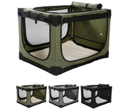 Veraste cage souple face ouverte montrant espace confortable pour chien