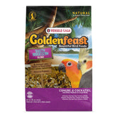 Versele-Laga sac frontal Goldenfeast VL 3 lb montrant étiquette, informations et bénéfice visuel