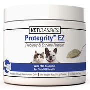 Vet Classics emballage Protegrity EZ montrant le format pratique pour animaux