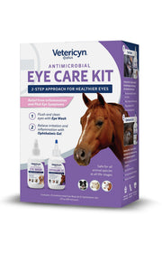 Vetericyn Plus vue du kit et emballage, solution complète de premiers soins oculaires