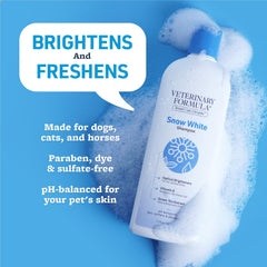 Veterinary Formula chien pendant le bain avec pelage plus lumineux