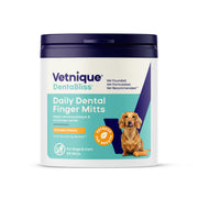 Vetnique Dentabliss pot avant montrant le design et la quantité, bénéfice conservation