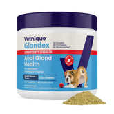 Vetnique Glandex emballage avant montrant le format 8,5 oz et l'avantage haute puissance