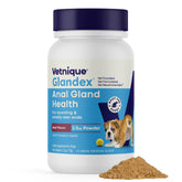 Vetnique Glandex emballage avant montrant la saveur bœuf et bénéfice apaisant
