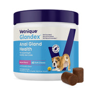 Vetnique Glandex emballage avant montrant 60 mastiquables et instructions utiles