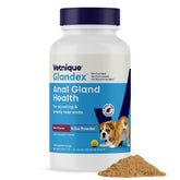 Vetnique Glandex emballage avant montrant le produit et bénéfice pratique
