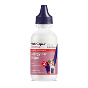 Vetnique Oticbliss emballage avant montrant choix Infection ou Allergie bénéfice clair