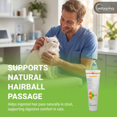 Vetoquinol Laxatone application sur la patte facilitant la prise volontaire du chat
