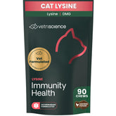 VETRISCIENCE paquet Lysine Immunity Health montrant l'avant et bénéfice immunitaire