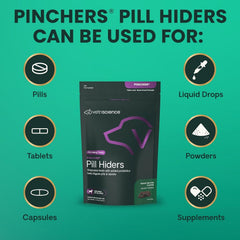 Friandise VETRISCIENCE Pinchers mordue révélant intérieur moelleux, appétence et ingestion aisée