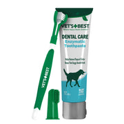 Vet's Best emballage avant montrant le kit et ses bénéfices pour une hygiène buccale