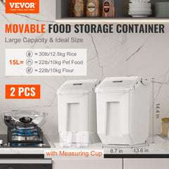VEVOR couvercle transparent permettant vérification facile du contenu