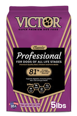 VICTOR emballage avant 5 lb montrant formule professionnelle et bénéfice énergie