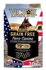VICTOR sac devant montrant la marque et l'avantage nutritionnel