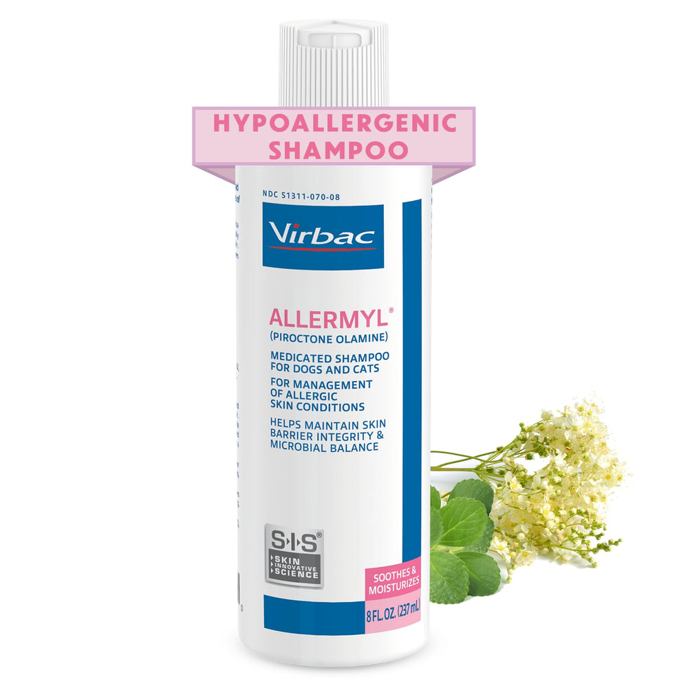 Virbac Allermyl bouteille et emballage montrant produit apaisant