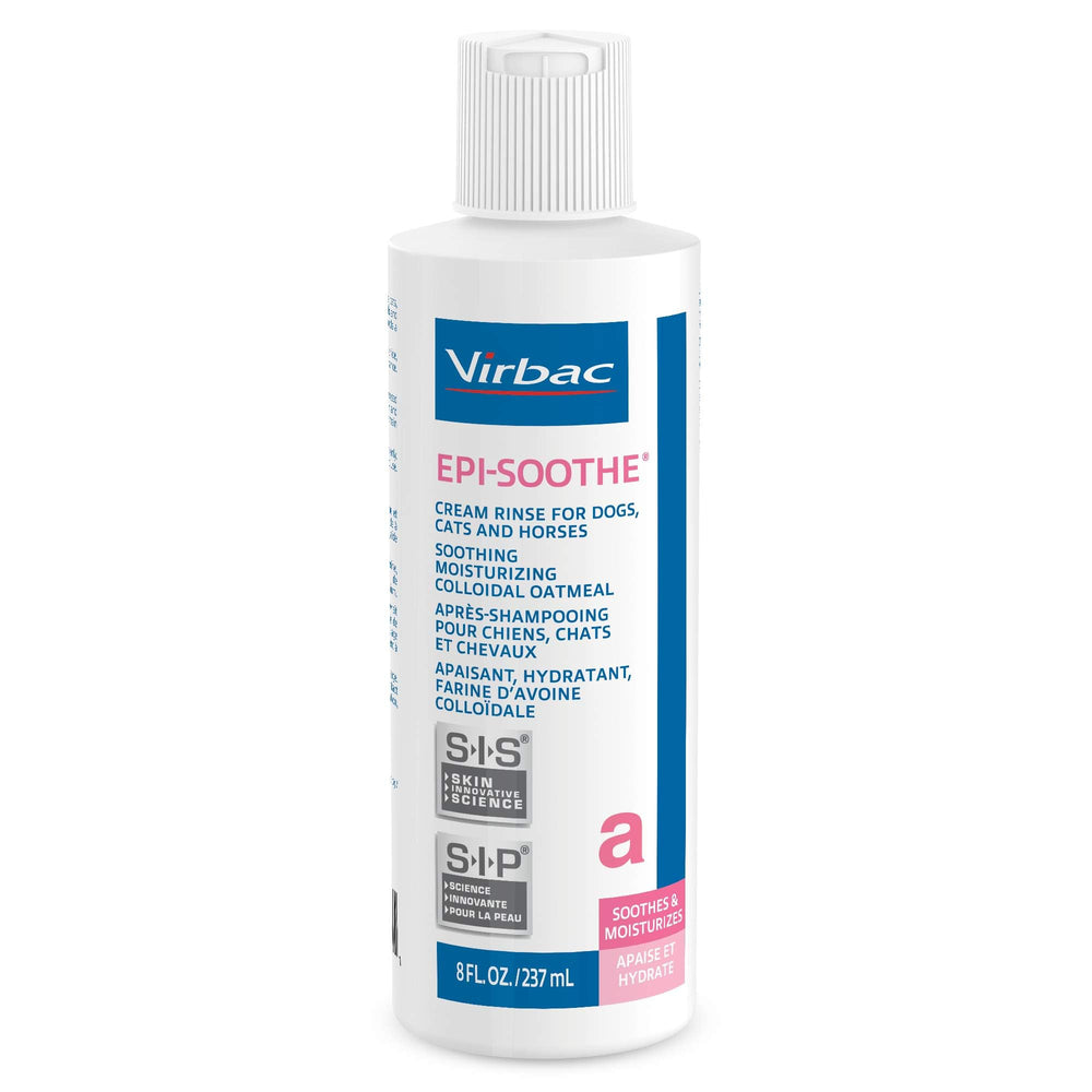 Virbac flacon avant du Epi-Soothe Cream Rinse apaisant et pratique