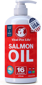 Vital Pet Life flacon 16 oz montrant présentation pratique et dosage