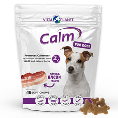 Vital Planet paquet avant montrant les friandises calmantes, facilite l’identification